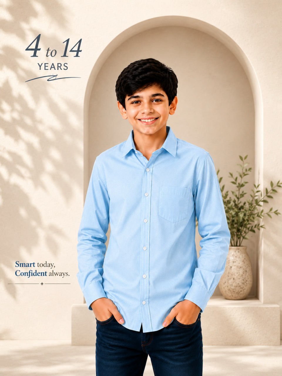 Premium Laffer Cotton Blend Fabric in Sky Blue